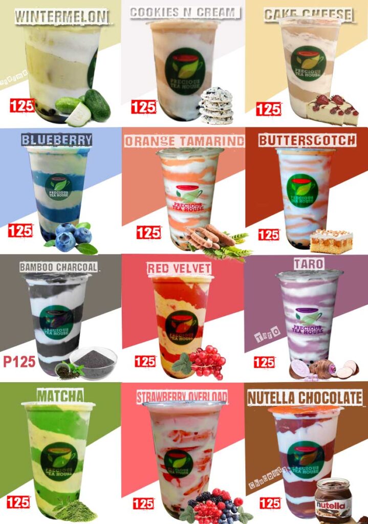 Best Milk Tea Minglanilla Precious Tea House with Cream Cheese Series