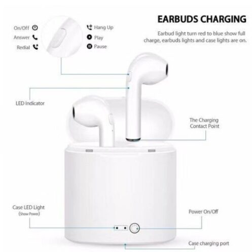 Earpods Wireless Bluetooth Headset With Charge Box -