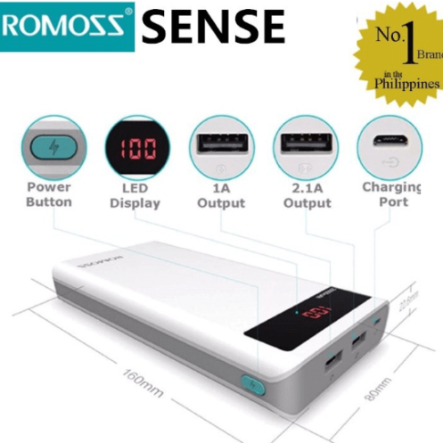 Fast Charging Powerbank Sense 6 Plus 20000mAH