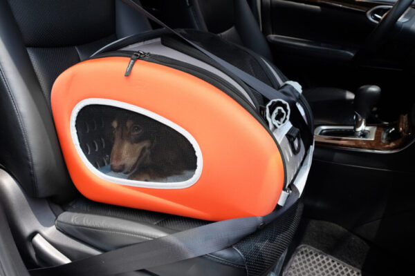Small to Medium Dog Backpack Carrier with Wheels Shoulder Bag & Car Seat Booster for Pet - Image 5
