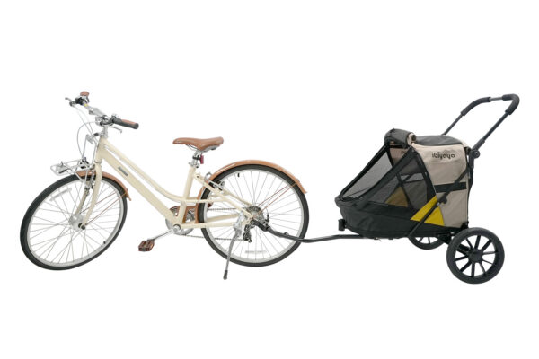 3-in-1 Minika Large Pet Stroller-Bicycle Trailer-Soft Sided Kennel, Foldable Buggy, 3-Wheel Pram - Image 2