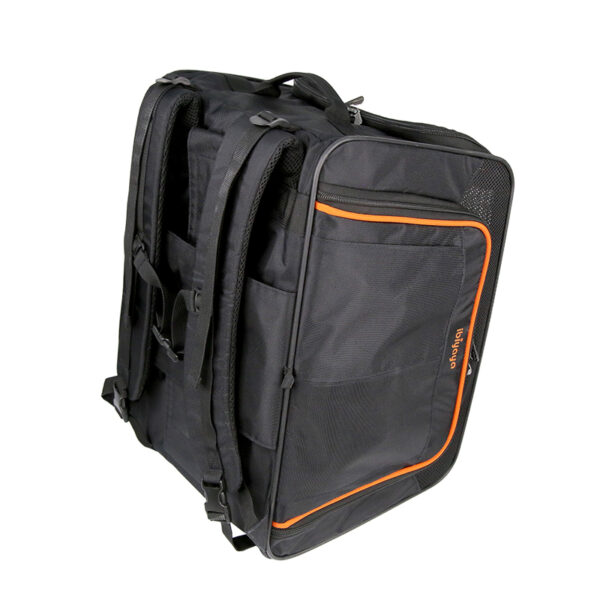 ibiyaya Airline Approved Pet Stroller with Detachable Carrier In-Cabin Under Seat & Folded Frame on Compartment - Image 6